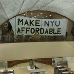 One of the messages from Take Back NYU